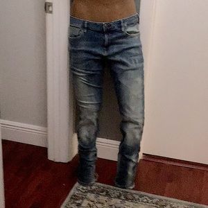 Scotch &Soda TYE slim straight jeans W30inxL32in  medium worn blue jean in color